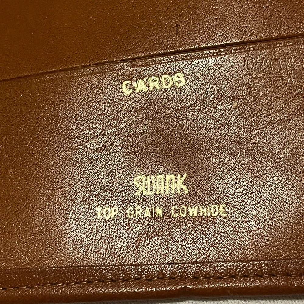Swank Top Grain Cowhide Brown Leather Wallet